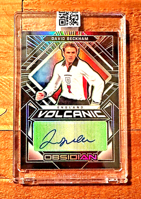 2021 Panini David Beckham Obsidian Volcanic E/E Green AUTO /5 | eBay