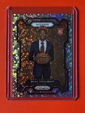2023-24 Panini Prizm Bilal Coulibaly RC Silver Disco Photo Variation Fast Break