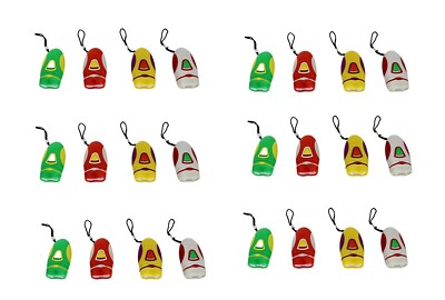 24 Pack Double White LED Mini Flashlight with Carry Strap