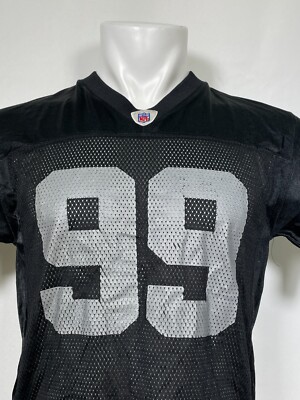 Warren Sapp #99 Oakland Raiders NFL Reebok Black Jersey Youth