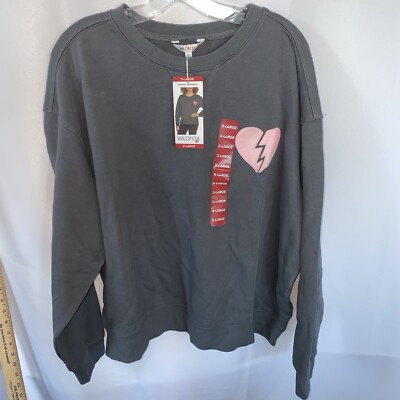 Wildfox Graphic Sweatshirt I Wish It Was Saturday Grey XL New