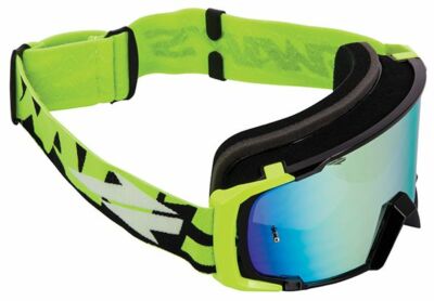 Maschera Occhiali Motocross Moto Cross Mx Enduro Verde Fluo