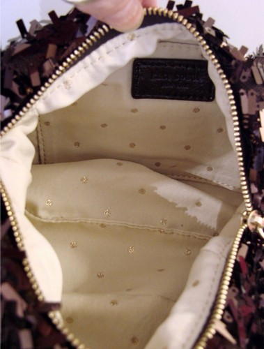 KATE SPADE RARE VINTAGE PLAZA SEQUIN AMANDA BRACELET BAG~RAISIN EUC - Picture 7 of 7