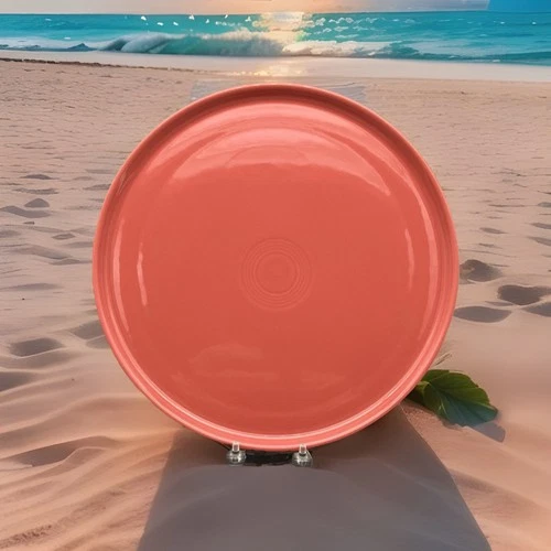 Fiesta @Pepper’s Antiques@ 12” Flamingo Pizza Tray HLC WV USA Fiestaware HTF NWT