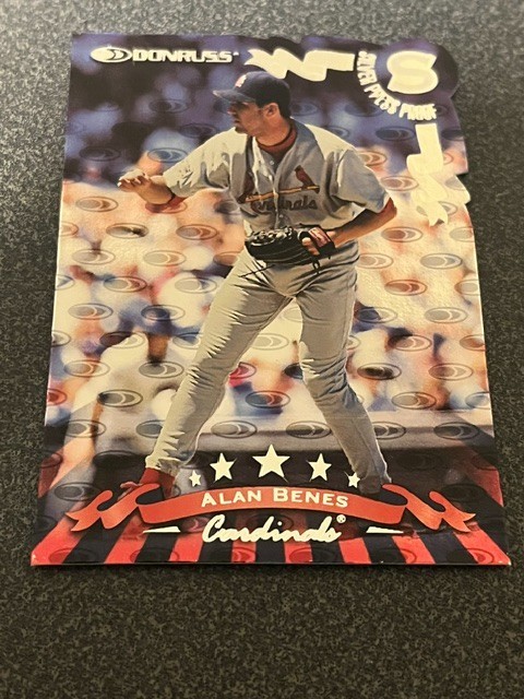 Alan Benes 1998 Donruss Die-Cut Silver Press Proof /1500 #53 St. Louis Cardinals