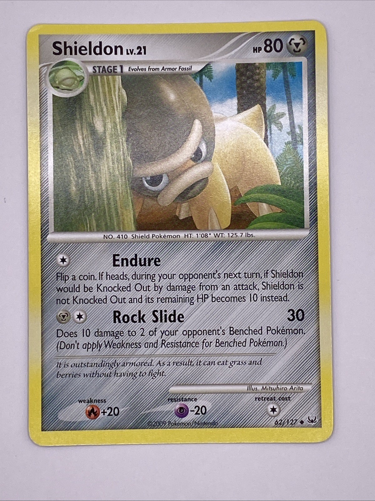 Shieldon Platinum 62/127 Pokemon Card