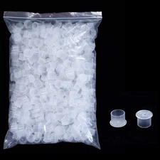 Tattoo Ink Caps Small,1000pcs Plastic Disposable Microblading Makeup Tatto Pi...
