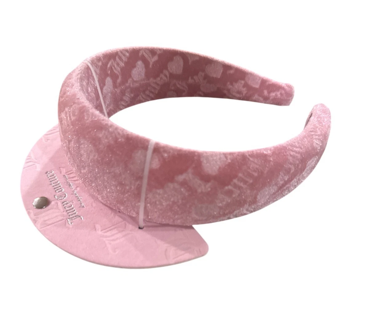 JC JUICY COUTURE Plush Velvet Padded Headband - Pink Juicy Couture Women main image 4