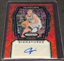 2024 Prizm Draft Picks Signatures Collin Gillespie/88 Red Scope AU Suns