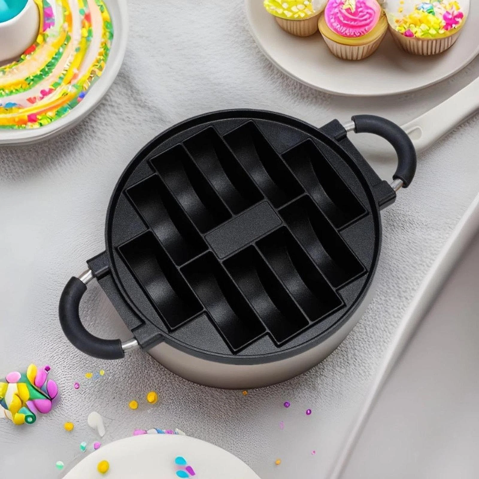 Cookies Baking Pan Cookies Grill Pan 10 Holes Housewarming Gifts Nonstick Cake