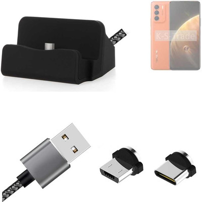Ladestation für Infinix Zero 5g 2023 Turbo + USB-Typ C u. Micro-USB-Adapter
