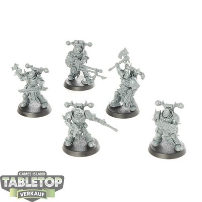 Chaos Space Marines - 5 Legionaries - unbemalt