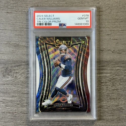 2024 Select Caleb Williams Tri-Color Prizm /149 PSA 10 (RC) Suite Level
