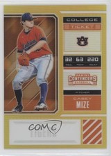 2018 Panini Elite Extra Edition College Ticket Gold Prizm 9/10 Casey Mize hg6