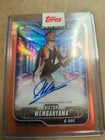 2024-25 Topps Chrome Victor Wembanyama Orange Refractor Auto Spurs 5/25