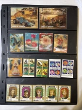 Lot of new and used stamps from all over the world mostly  are off paper.