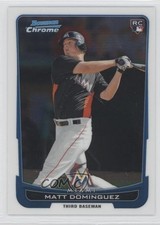 2012 Bowman Chrome Matt Dominguez #162 3f7