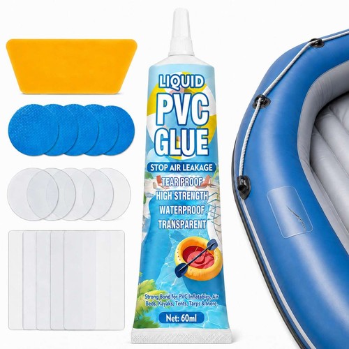Inflatable Puncture Repair Kit, Heavy Duty Air Mattress Repair Kit, Waterproof