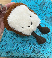 2026 Jellycat Amuseable Toast Plush Bag Charm Keychain Cute Gift NWT Dust Bag