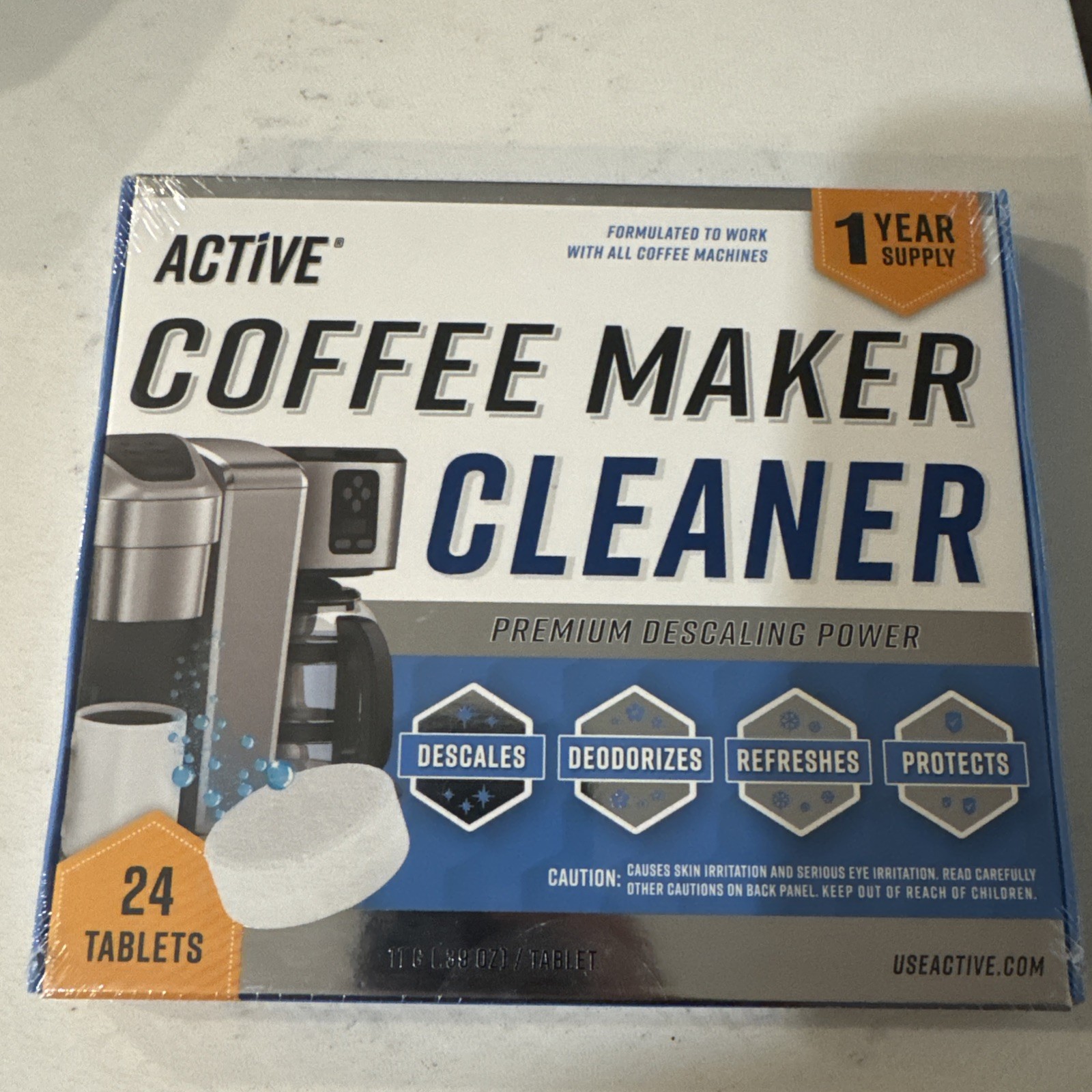 Coffee Machine Cleaner Descaler Tablets - 24 Count, Compatib