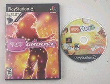 Eye Toy Play 2 & Eye Toy Groove PS2 2 Game Bundle Lot NO CAMERA Tested Working