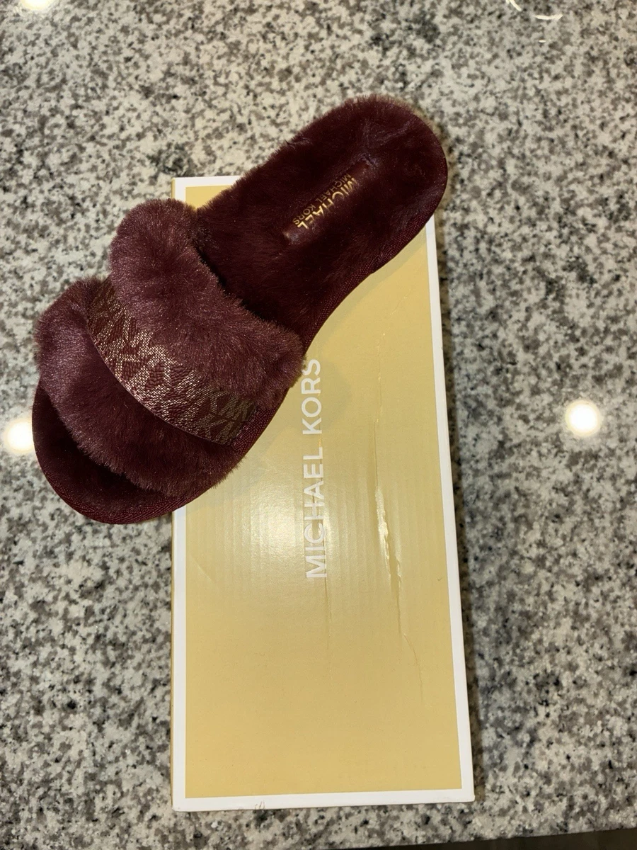 Michael Kors Women's Slide Sandals Faux Fur for sale | eBay