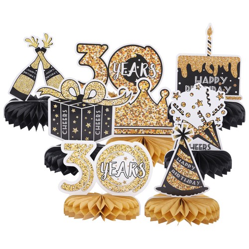 8 Pcs Dining Table Centerpieces 30 Years Old Paper Man eBay