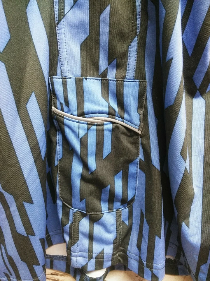 NordicTrack Women's Athletic Racerback Tank Blue Gray Geometric Size S - Image 3 of 4