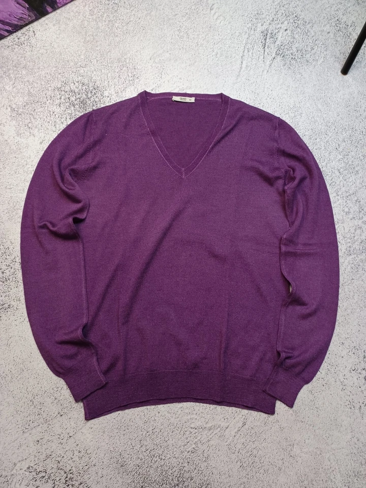 Jamper vintage de lã roxo Prada - Imagem 2 de 4