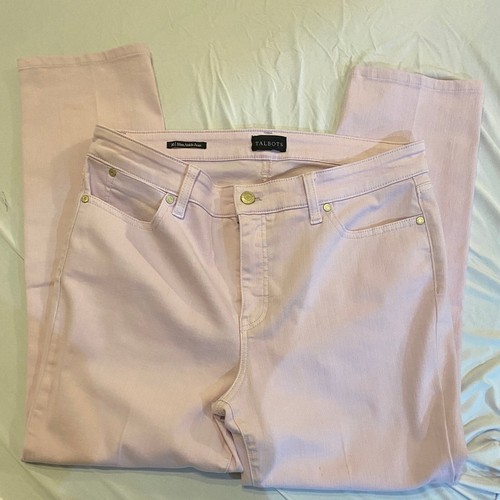 Talbots Slim Ankle Jeans Hellrosa Freizeit Alltag Denim Größe 10 |O1 - Bild 1 von 5