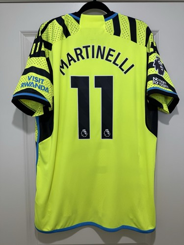 Martinelli #11 Mens EXTRA LARGE Adidas Arsenal Gunners Away Jersey