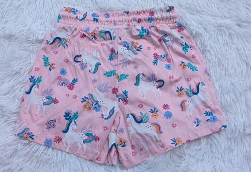 ANKO's Enchanting Playful Summer Unicorn Pink Drawstring Shorts for Girls NWOT - Picture 7 of 8