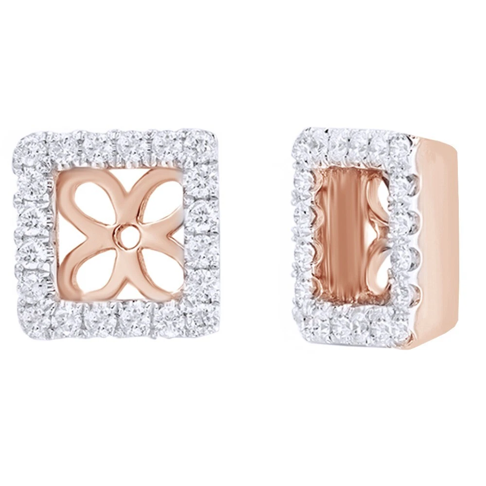 Square top earring jackets