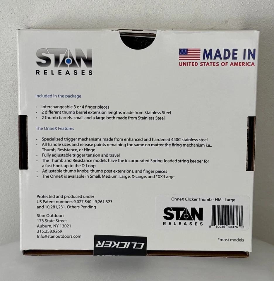 Stan OnneX Clicker Thumb Release Heavy Metal Large New - Image 2 of 3