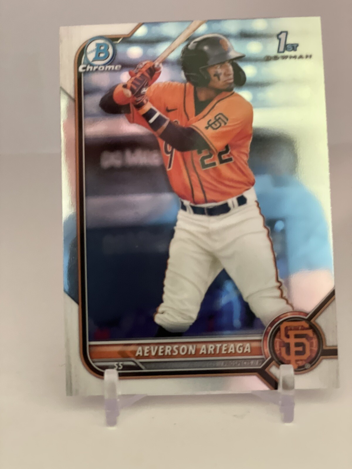 Aeverson Arteaga 2022 1st Bowman Chrome Prospects #BCP-82 San Francisco Giants
