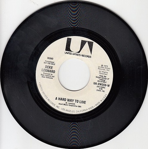 Deke Leonard – A Hard Way To Live (Mono/Stereo) 7" Promotional 45 - Picture 6 of 24