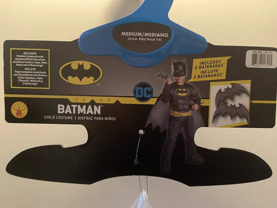 Disfraz de Halloween Rubíes DC Comics Batman Músculos Niños Talla 7-8 Años Foto 2 de 3