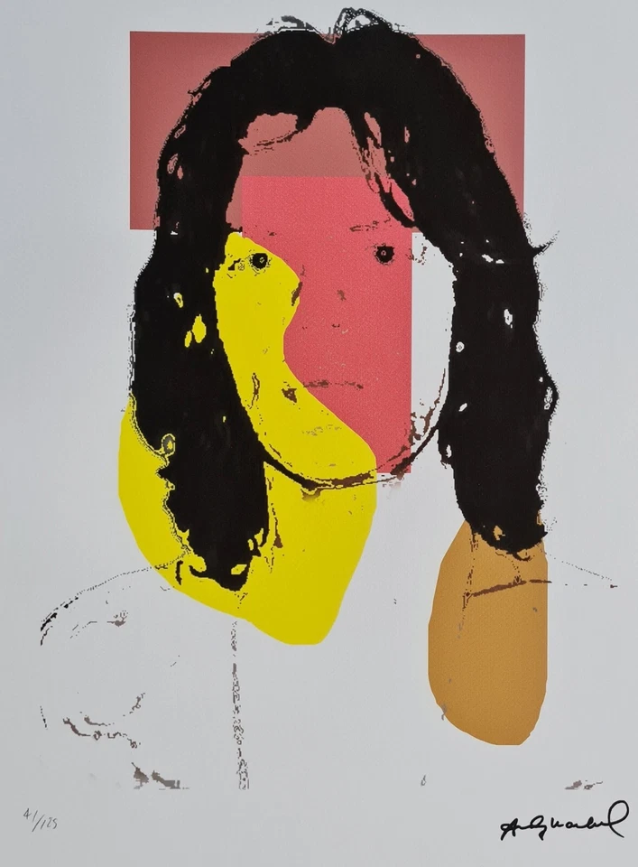 ANDY WARHOL * Mick Jagger * signed lithograph * limited # 41/125 - Bild 2 von 4