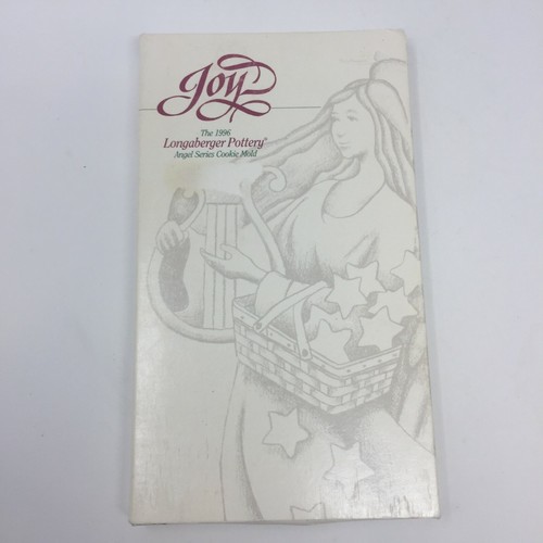 3 Longaberger Pottery Angel Series Cookie Molds + Recipes, Peace, Hope, Joy - Picture 5 of 6