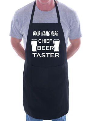  Personalisieren Sie diese Schürze Chief Bier Verkoster beliebiger Name hier BBQ Kochschürze