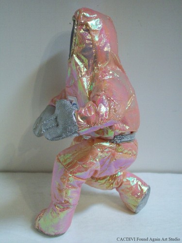 Figura de astronauta de peluche rosa Intel Pentium Inside Spaceman Bunny People de colección - Imagen 6 de 9
