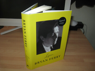 Bryan Ferry hand Signed Lyrics 1st edition print Roxy Music 50th anniversary new