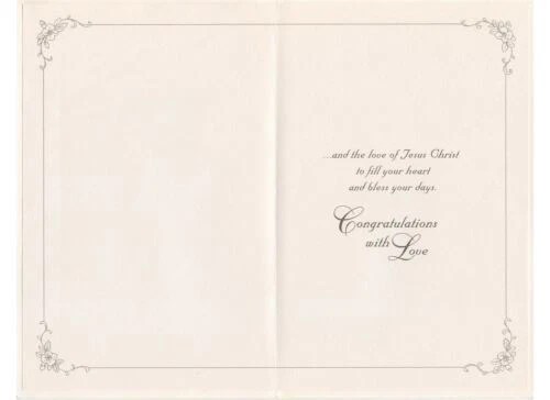 AG First Communion Card: Prayers That the Love of Jesus Will Fill Your Heart... - Image 2 of 2
