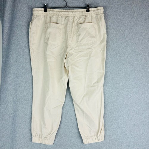 New Loft Womans Sz XL Pants Jogger Pockets Pull On Chino Tan NWT - Picture 8 of 11