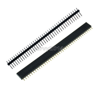 10PCS Male&Female 40pin 2.54mm Header Socket Single Row Strip PCB Connector Cool