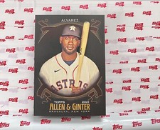 2021 TOPPS ALLEN GINTER X BASEBALL SP BASE CARD ASTROS YORDAN ALVAREZ #331 See o