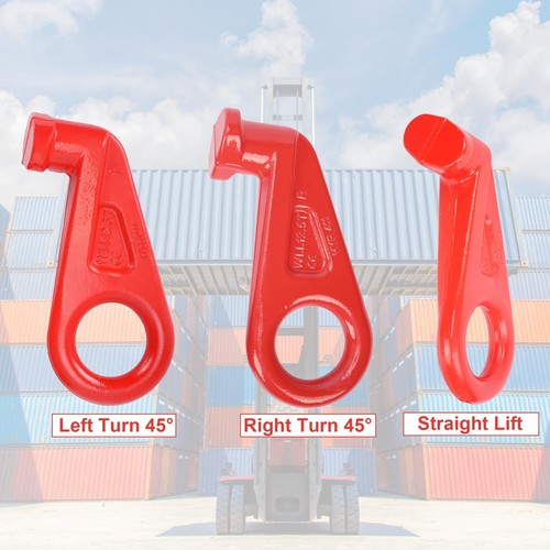 4X 12.5T Lifting Lugs for Shipping Containers Locks into Corner Castings 45° AU - Picture 6 of 13