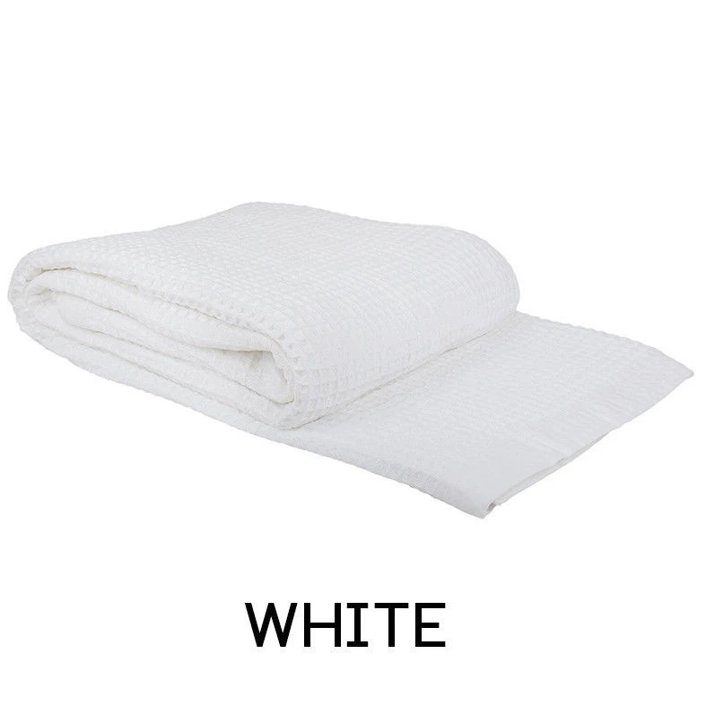 New Premium 100% Cotton 350gsm Waffle Blanket Single/Queen Size In Four colors - image 4 of 4