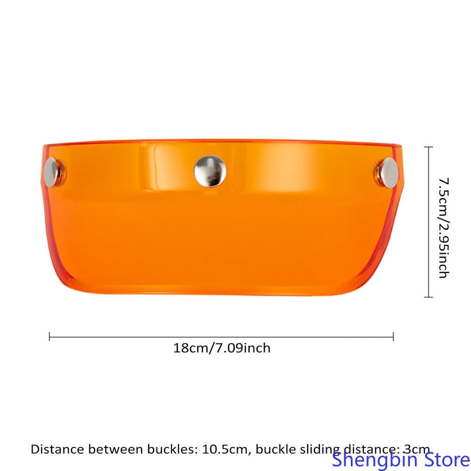 Casco de motocicleta de 3 broches protector de pico casco visera protector de colección universal M9S8 Foto 2 de 4