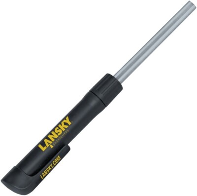 Lansky Retractable Diamond Pen 600-Grit Knife-Sharpening Rod Extends to 8.5''